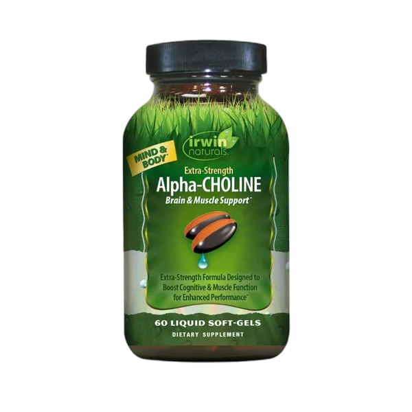 Irwin Naturals Alpha-Choline Brain & Muscle Support Extra Strength 60 Liquid Softgels