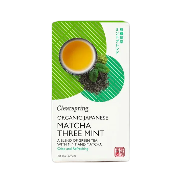 Clear Spring Org Matcha Three Mint Blend Green Tea 20tbs
