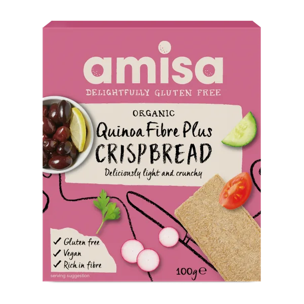 Amisa Org G/F Quinoa Fibre Plus C/Bread 100gm