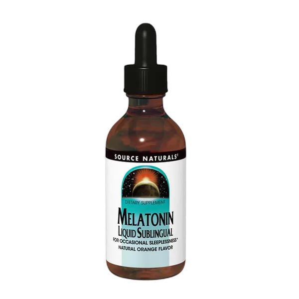 Source Naturals Melatonin Liquid Orange 59.14ml (2oz)