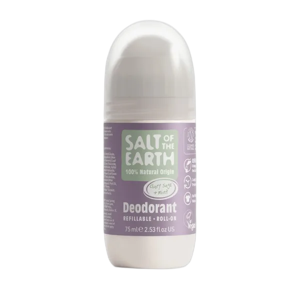 Salt Of The Earth Clary Sage & Mint Refillable Roll-On Deod 75ml