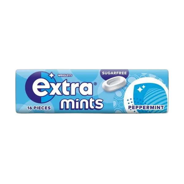 Wrigleys Sf Extra Refreshers Peppermint Flavor Gum 7'S 15.6g