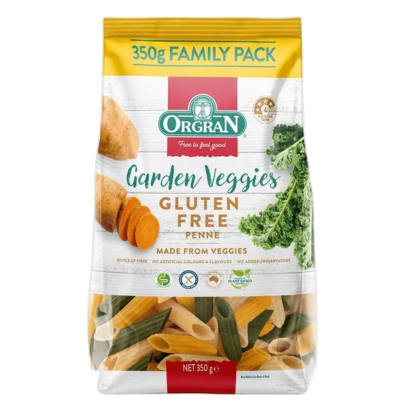 Orgran Gf Garden Veggie Pasta Penne 350g