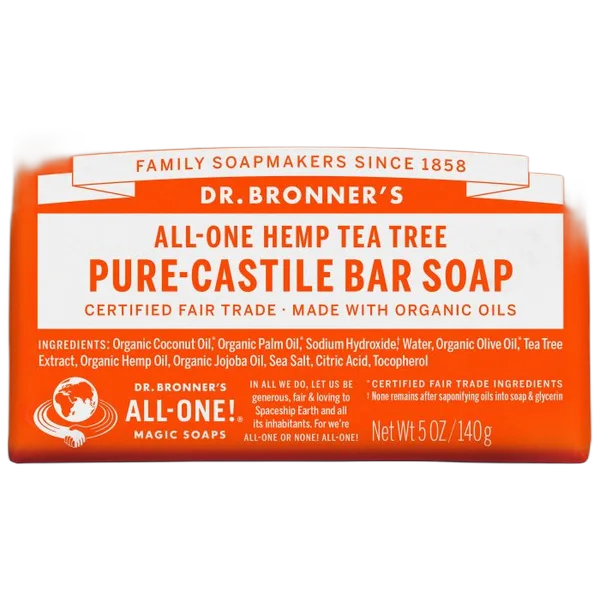 Dr Bron M Org T/Tree Bar Soap 5oz/140g