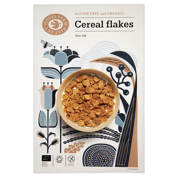 Doves Org Cereals Flaked G/F 375gm