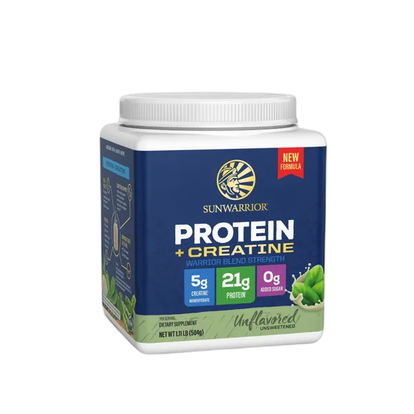 Sunwarrior Blend Gf Protein + Creatine Unflavored Powder 14svs/504g