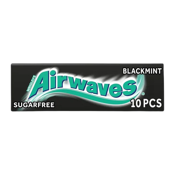 Wrigleys Airwaves Black Mint Chewing Gum 10'S 14g