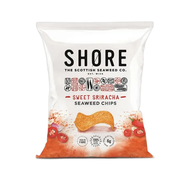 Shore Sweet Sriracha Seaweed Chips 25g