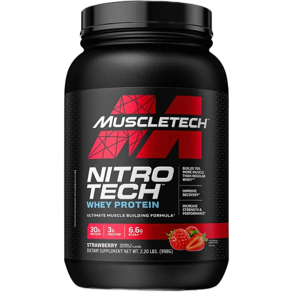 Muscletech Whey – Muscletech Nitrotech Perf Series Strawberry 907gm