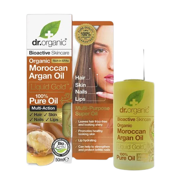 Dr Organic Moroccan Argan 100% Pure Oil 50ml