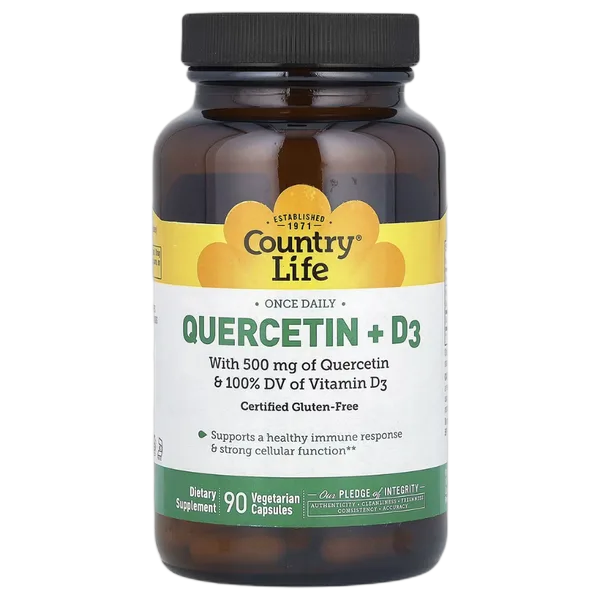 Country Life Quercetin + D3 Vcaps 90’S