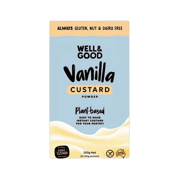 Well&Good Gf Vanilla Custard Powder Plant Based 250g