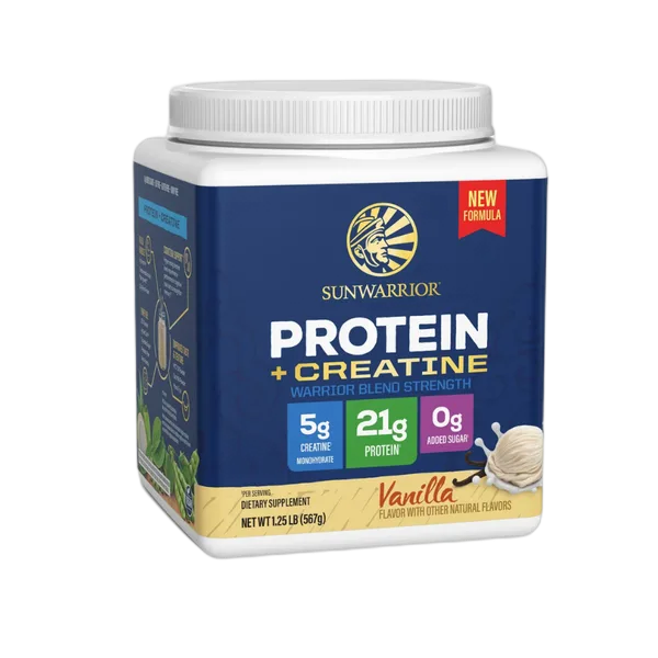 Sunwarrior Blend Gf Protein + Creatine Vanilla Powder 14svs 567g