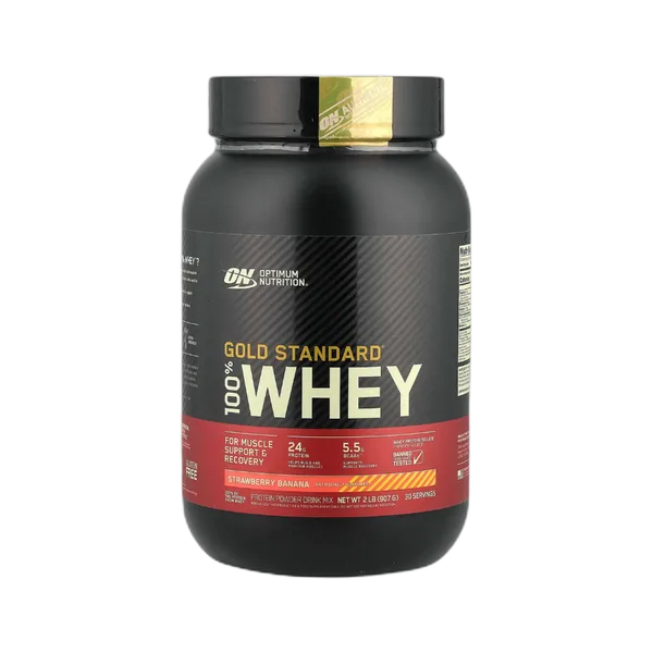 Optimum Nutrition Gold Stnrd 100% Whey Strawberry Banana 907g (2lb)