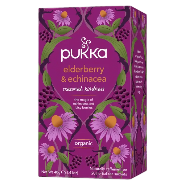 Pukka Org Elderberry & Echinacea Tea (20s) 40g
