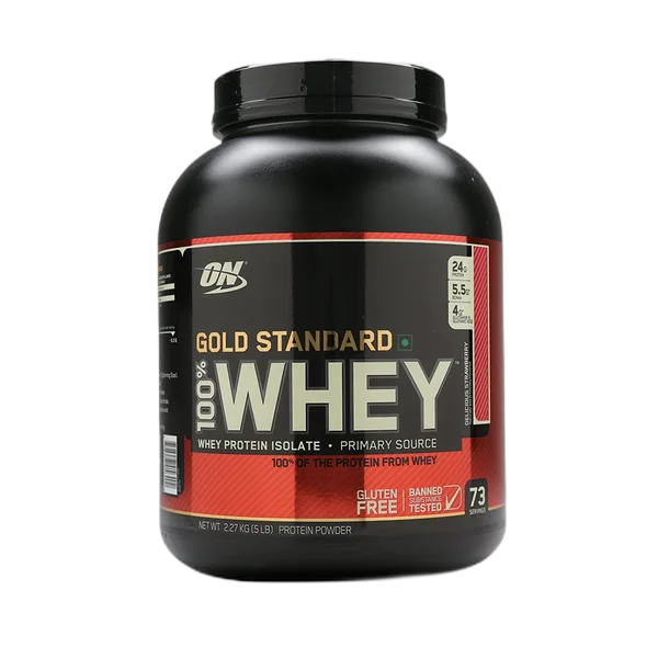 Optimum Nutrition Gold Standard 100% Whey- Delicious Strawberry (5lbs) 2.27kg
