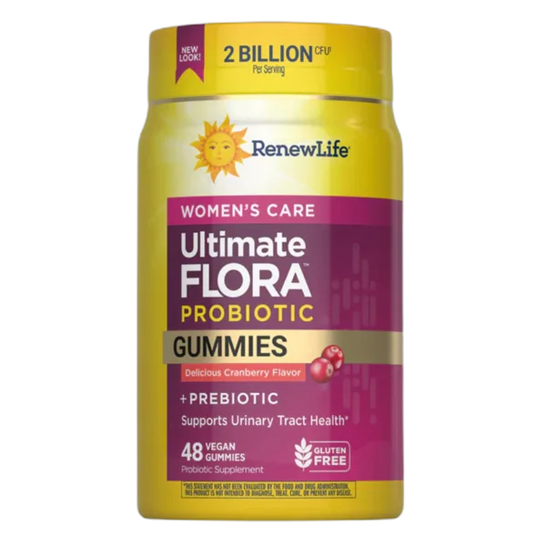 Renew Life Ult Flora Women’S Care Probiotic C/Berry Gummies 2bln 48’S