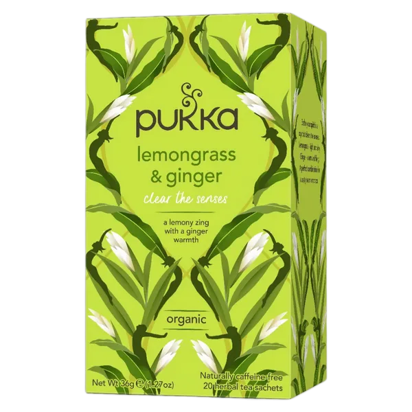 Pukka Org Lemongrass & Ginger Tea (20s) 36g