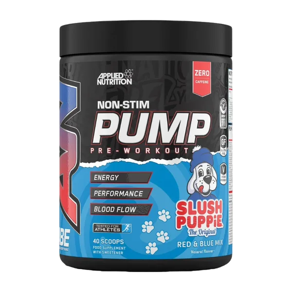 Applied Nutrition Abe Non-Stim Pump Pre-Workout Slush Puppie Red & Blue Mix Powder 40svs/500g