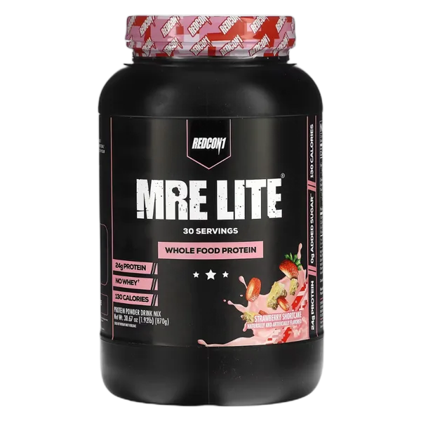 Redcon 1 Mre Lite Strawberry Shortcake Protein Powder Drink Mix 30svs 870g