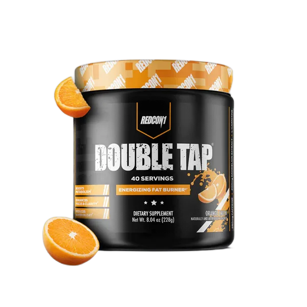 Redcon 1 Double Tap Orange Crush Energizing Fat Burner Powder 40svs 232g