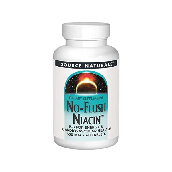 Source Naturals No-Flush Niacin 500mg 60tabs #Sn0921