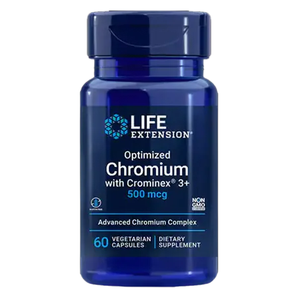 Life Extension Optimized Chromium Crominex 500 Mcg 60s