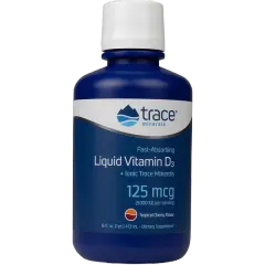 Trace Minerals Fast Absorbing Liquid Vit D3 125 Mcg-5000iu Tropical Cherry (16fl)473ml