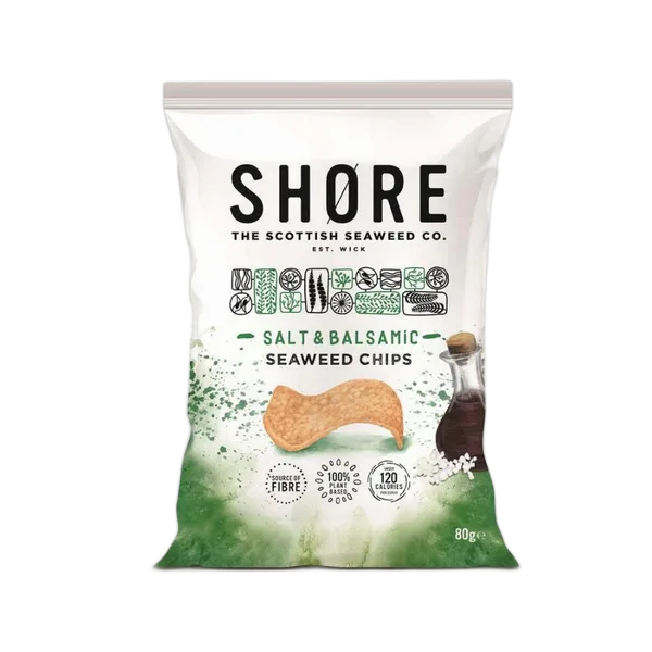 Shore Salt & Balsamic Seaweed Chips 80g