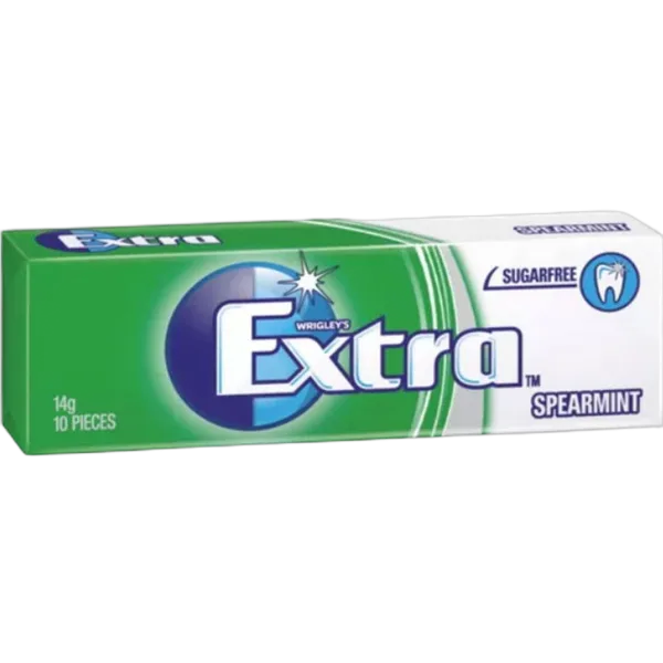 Wrigleys Sf Extra Spearmint Flavor Gum 10'S 14g #113902