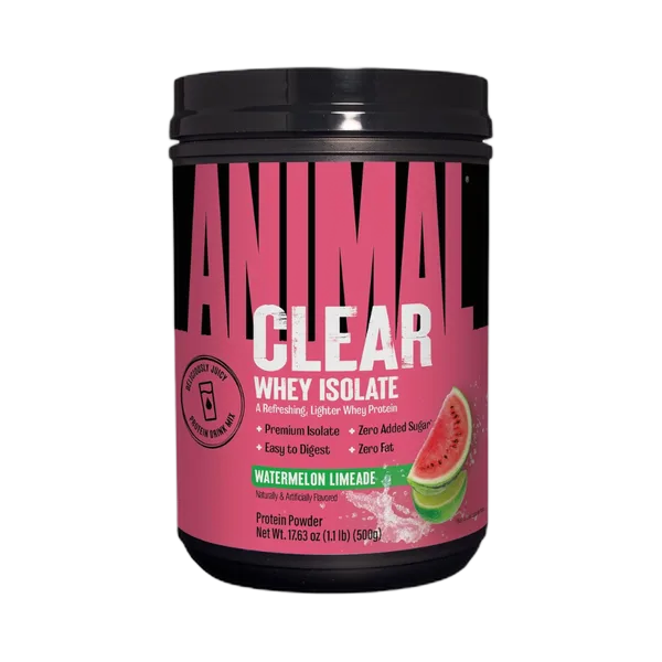 Un Animal Clear Whey Isolate W/Melon Limeade Prot. Pwdr 500g