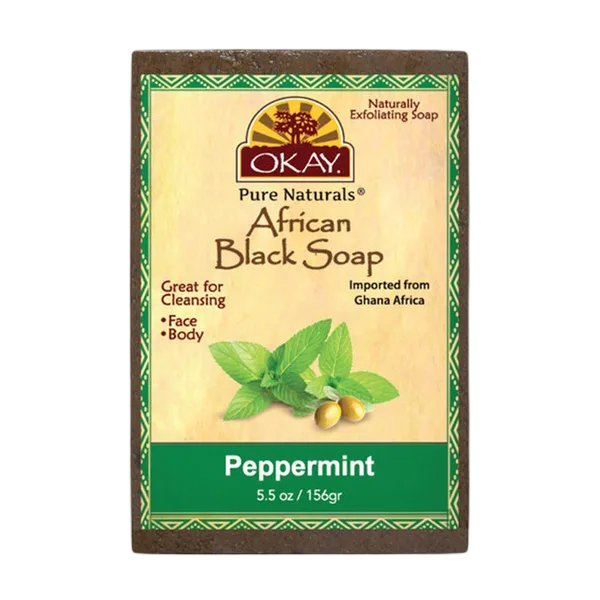 Okay African Black Peppermint Soap 5.5oz/156gm #Ok-Sabpe5