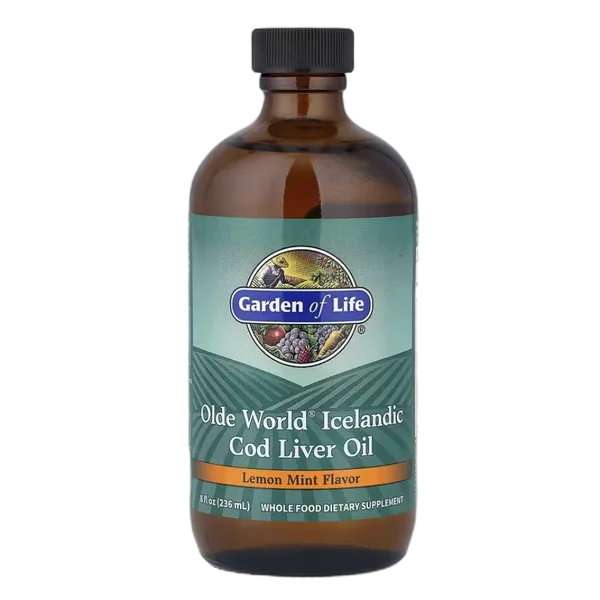 Garden Of Life Cod Liver Oil Lemon Mint 236ml