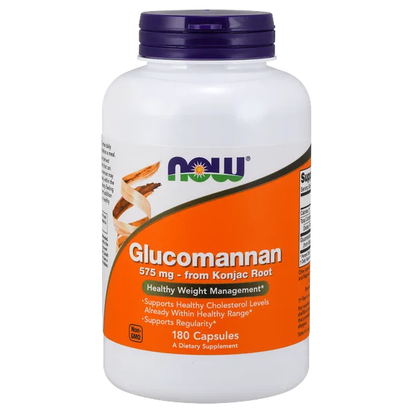 Now Glucomannan 575mg 180capsules