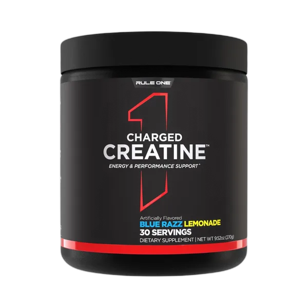 Rule 1 Charged Creatine Blue Razz Lemonade (30svs) 270g