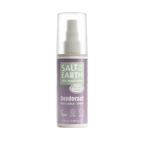 Salt Of The Earth Clary Sage & Mint Refillable Deod Spray 100ml