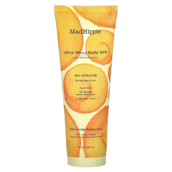 Mad Hippie Ultra-Sheer Body Sunscreen Lotion Spf40+ 4oz/118ml