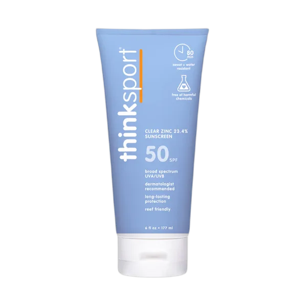 Thinksport Clear Zinc Sunscreen Lotion Spf50 6oz/177ml