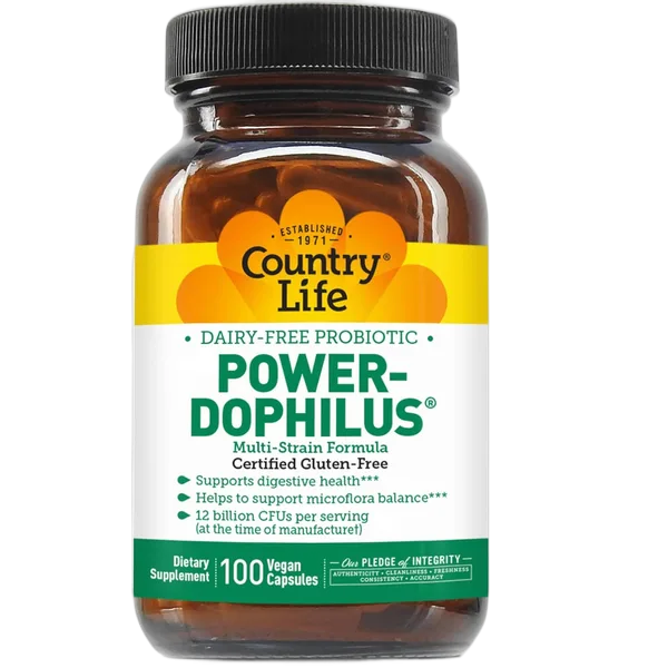 Country Life Power-Dophilus 100caps #Cl3056