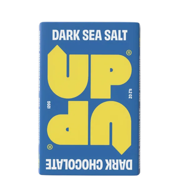 Up-Up Dark Sea Salt Choc 120g