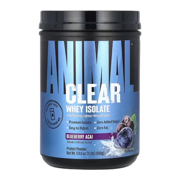 Un Animal Clear Whey Isolate B/Berry Acai Prot. Pwdr 500g