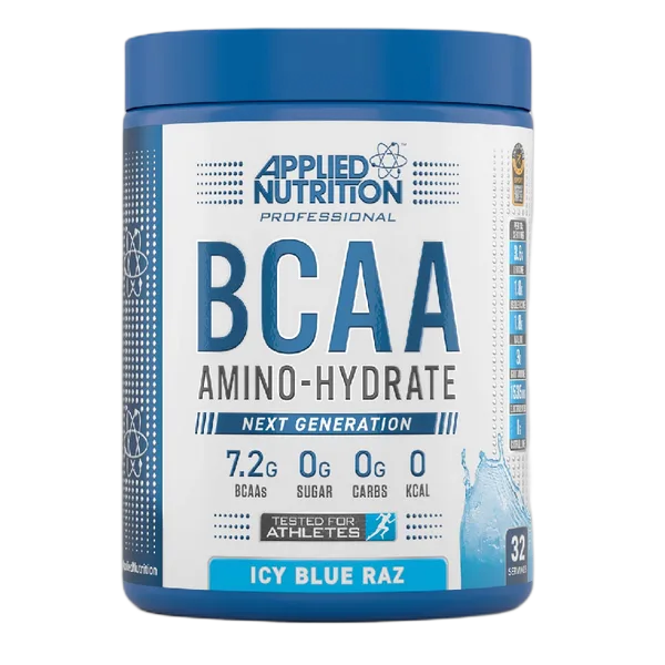 Applied Nutrition Bcaa Amino Hydrate Icy Blue Raz 32s 450g