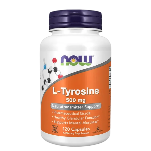 Now L-Tyrosine 500mg 120 Caps