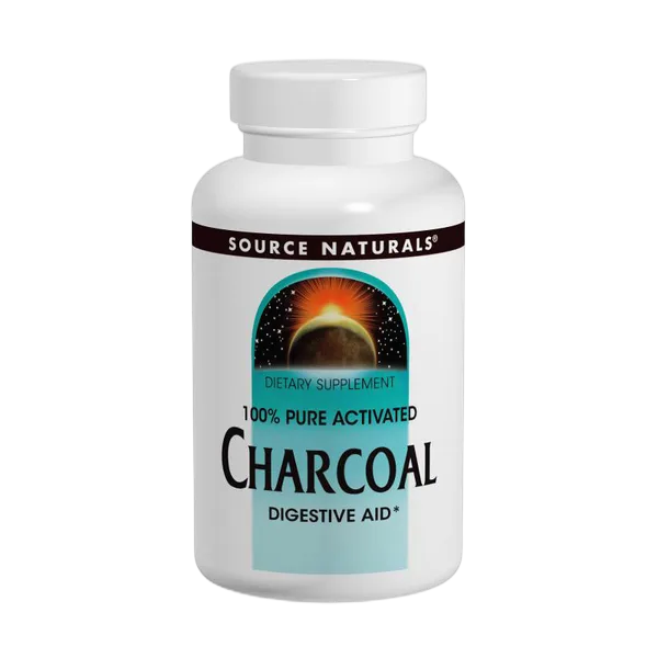 Source Naturals Charcoal 100% Pure Activated 250mg 100 Caps