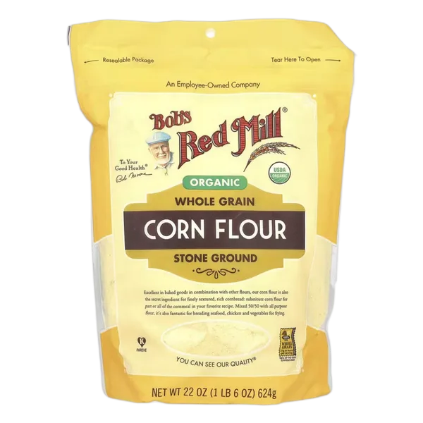 Bobs Rm G/F W/Grain Corn Flour Stone Ground 624gm
