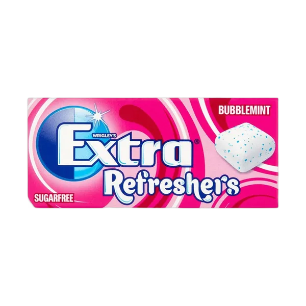 Wrigleys Sf Extra Refreshers Bubblemint Flavor Gum 7’S 15.6g #851970
