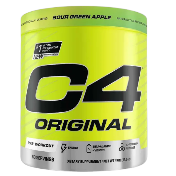 Cellucor C4 Pre-Workout Sour Green Apple (16.6oz) 50svs 470g