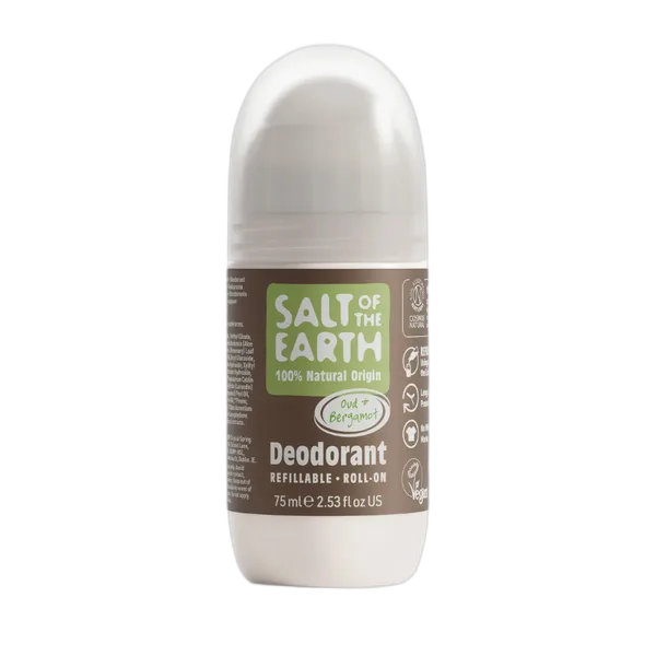 Salt Of The Earth Oud & Bergamot Refillable Roll-On Deod 75ml