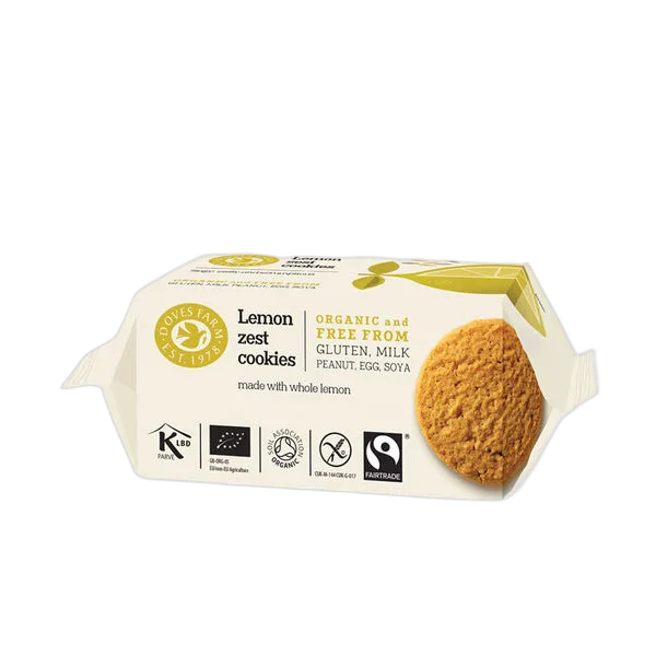 Doves Org G/F Lemon Zest Cookies 150gm