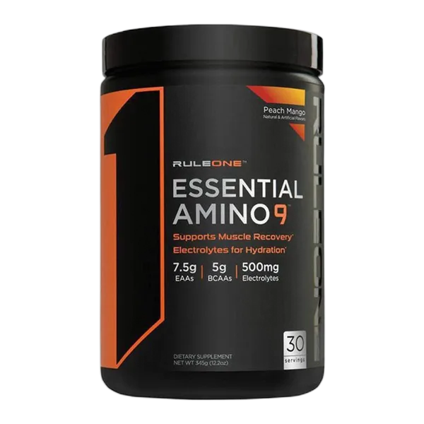Rule 1 Essential Amino 9 Energy Peach Mango 30svs/12.2oz 345g